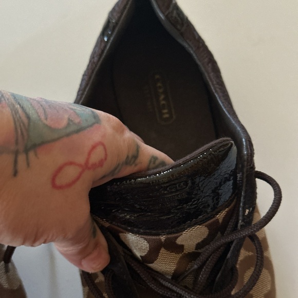 Coach Kelbie Authentic Classic Signature Low Top Sneakers Trainers - Picture 9 of 10